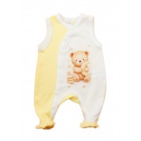 Ujjatlan pamut rugdalózó Maci mintával