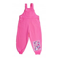 Lányka kertésznadrág - Unikornis mintával