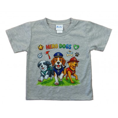Rövid ujjú póló kutyusos mintával