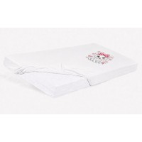 Bébi pamut gumis lepedő 60x120/70x140 - Cica mintával