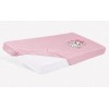 Bébi pamut gumis lepedő 60x120/70x140 - Cica mintával