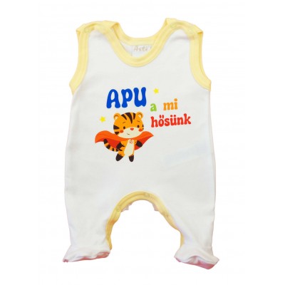 Apák napi ujjatlan pamut rugdalózó