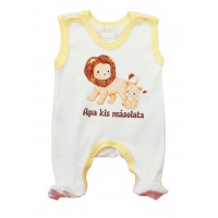 Apák napi ujjatlan pamut rugdalózó