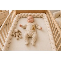 Vékony, pamut, elöl patentos rugdalózó Maci mintával Vékony, pamut, elöl patentos rugdalózó Maci mintával