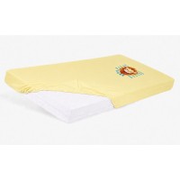 Bébi pamut gumis lepedő 60x120/70x140 - Oroszlán mintával