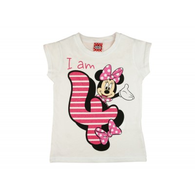 Disney Minnie szülinapos kislány póló 4 éves