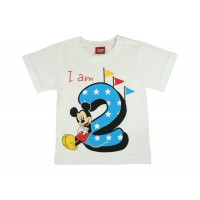 Disney Mickey szülinapos kisfiú póló 2 éves