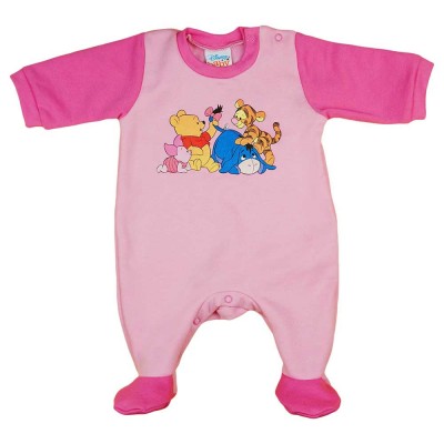 Micimackó és barátai hosszú ujjú belül bolyhos rugdalózó