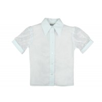 Rövid csipkés ujjú| alkalmi| ünneplő lányka blúz *isk