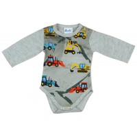 Markoló mintás fiú hosszú ujjú kombidressz