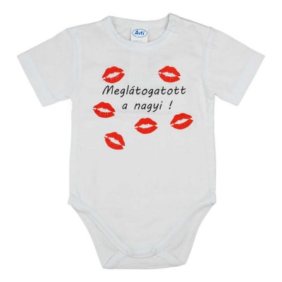 Rövid ujjú bébi kombidressz