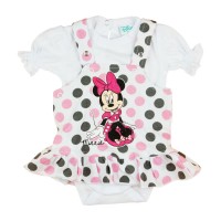 Disney Minnie 2 részes| kantáros szoknyás baba szett
