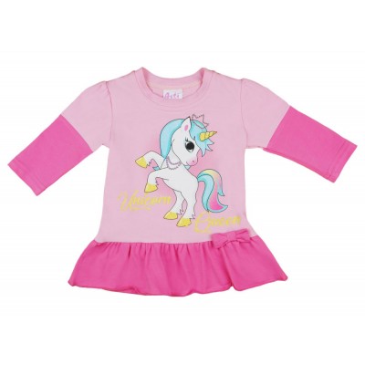 Unicorn Queen Unikornis hosszú ujjú lányka tunika