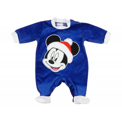 Disney Mickey Mikulás hosszú ujjú plüss rugdalózó Karácsony