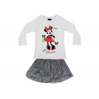 Disney Minnie 2 részes hosszú ujjú póló/szoknya szett