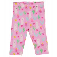 Láma mintás pamut hosszú leggings