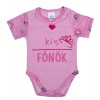 Kis főnök feliratos rövid ujjú baba body