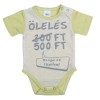 Rövid ujjú feliratos baba body