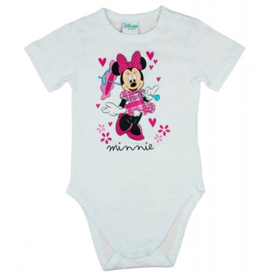 Disney Minnie rövid ujjú babal body fehér