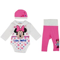 Disney Minnie I am loved feliratos 3 részes baba szett