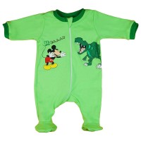 Disney Mickey dinós hosszú ujjú rugdalózó