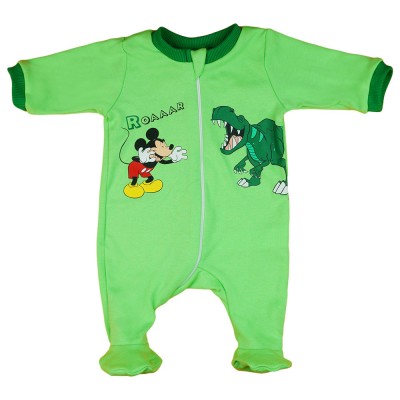 Disney Mickey dinós hosszú ujjú rugdalózó