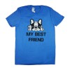 My best friend francia bulldogos férfi rövid ujjú póló