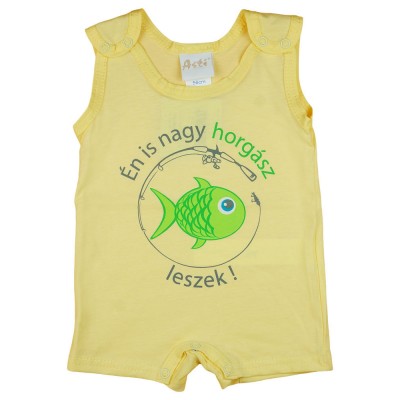 Én is nagy horgász leszek feliratos ujjatlan napozó