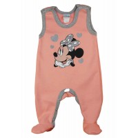 Disney Minnie szívecskés belül bolyhos ujjatlan rugdalózó