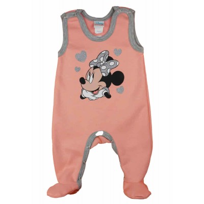 Disney Minnie szívecskés belül bolyhos ujjatlan rugdalózó