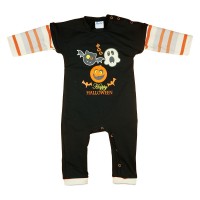 Halloween mintás hosszú ujjú rugdalózó