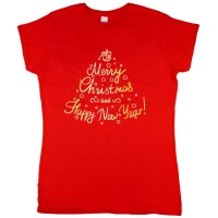 Karácsonyi feliratos női póló
