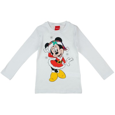 Disney Minnie karácsonyi hosszú ujjú lányka póló