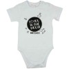 I love you to the moon and back feliratos rövid ujjú baba body fehér