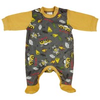 Hosszú ujjú kisfiú rugdalózó autós mintával Hosszú ujjú kisfiú rugdalózó autós mintával