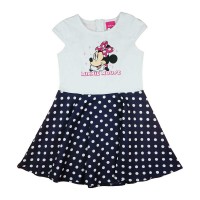 Nyári pöttyös kislány ruha Minnie egér mintával