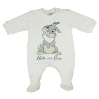 Hosszú ujjú baba rugdalózó Thumper nyuszi mintával