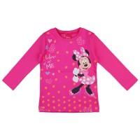 Hosszú ujjú kislány póló Minnie egér mintával