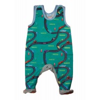 Ujjatlan belül bolyhos baba rugdalózó Verdák mintával