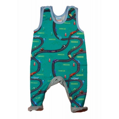 Ujjatlan belül bolyhos baba rugdalózó Verdák mintával