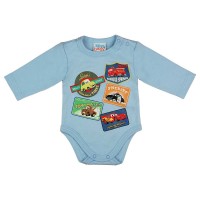 Hosszú ujjú baba body Verdák mintával