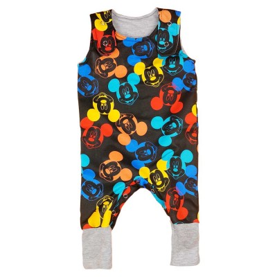 Ujjatlan rugdalózó Mickey egér mintával. 2:1 méret