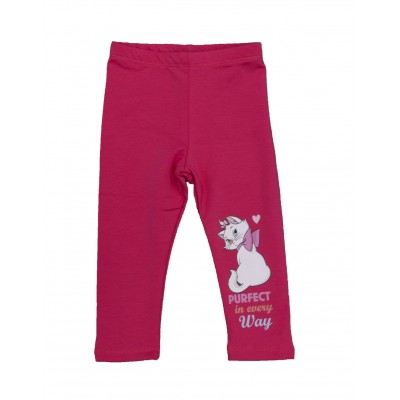 Belül enyhén bolyhos kislány leggings Marie cica mintával