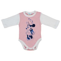 Hosszú ujjú baba body Minnie egér mintával