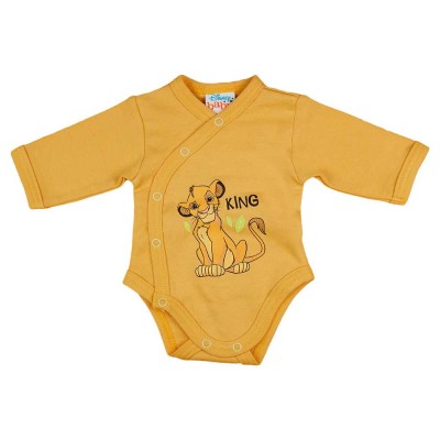 Hosszú ujjú baba body Oroszlánkirály mintával