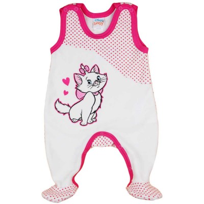 Ujjatlan plüss rugdalózó Marie cica mintával