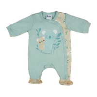 Hosszú ujjú vékony pamut baba rugdalózó koalás mintával Hosszú ujjú vékony pamut baba rugdalózó koalás mintával