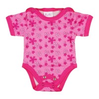 Rövid ujjú dupla patentos baba body