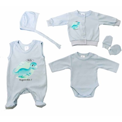 5 részes baba szett dinós mintával