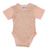 Rövid ujjú mintás kislány baba body